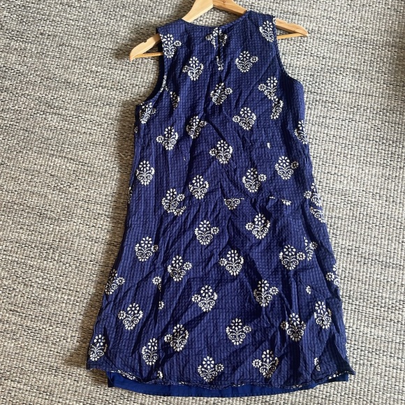 Madewell paisley and gingham print dress purple and blue size small - Picture 4 of 4